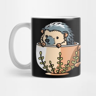 A cute hedgehog in a cup Mug